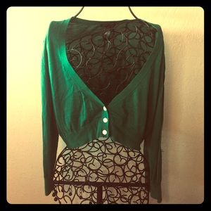 Mistletoe Green Cardigan